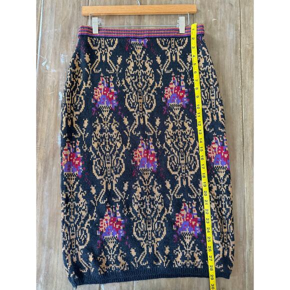 Vintage Anne Pinkerton Knit Sweater Pencil Skirt Boho Chic Artsy Eclectic SZ S - Picture 4 of 7